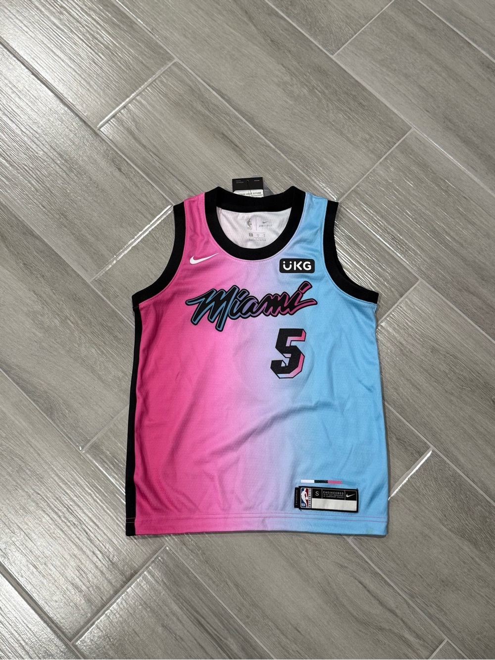 Nike Miami Heat Miami Vice Men’s Youth Basketball Jersey - Precious Achiuwa #5